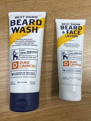 Duke Cannon Beard Wash  And Face Lotion Citrus Hefeweizen 6 fl oz - 2 Pack.