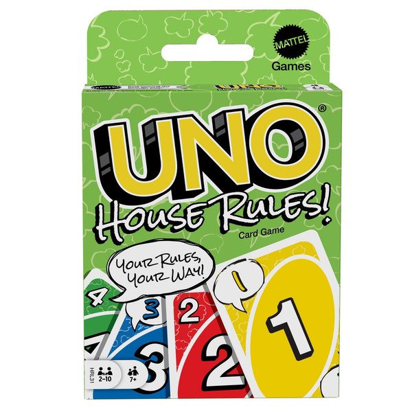 Mattel Games Uno House Rules Card Game For Family Night, Game Night, (Us Import)-image