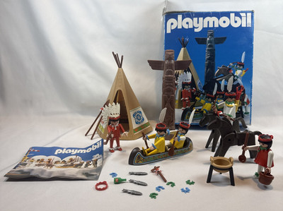 Playmobil Western 3483 Indianerlager Set Box