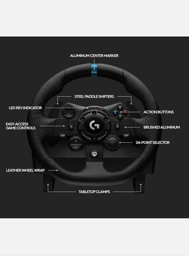 Logitech G923 Racing Wheel for Xbox Series X/S, Xbox One,PC TRUEFORCE NEW - Picture 7 of 9