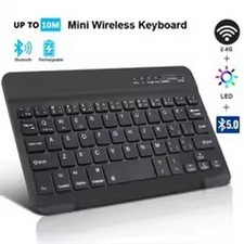 7/10inch Bluetooth 5.1 Keyboard Mini Wireless Keyboard for iPad Pro Air Notebook