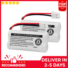 2-Pack Genuine VTech BT162342/BT262342 2.4V 300mAh Cordless Phone Battery Packs