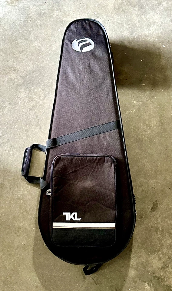Banjo + TKL Bag ~ Deering Banjo Co. ~ Wood Grain & White ~ Blk Bag ~ !L🪕🪕K! - Image 4 of 4