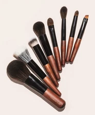 Travelista FULL FACE MINI Make Up Brushes Set - Compact Travel Makeup Brush Kit