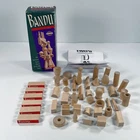 Vintage Bandu Wooden Stacking Dexterity Game Milton Bradley Classic INCOMPLETE