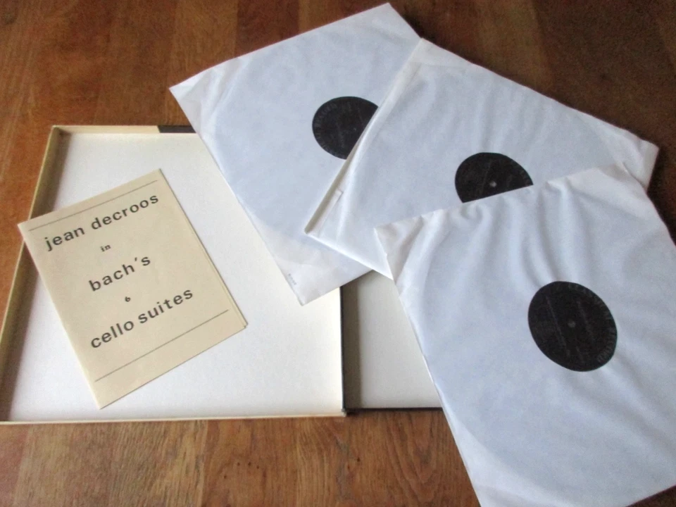 Bach - The 6 Cello Suites / Jean Decroos / CRI 180460/1/2 / Ed1 3LP 1979 NM/NM- - Image 2 of 4