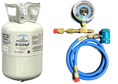 R1234yf, 5 Lbs., Refrigerant Mobile A/C Professional Recharge Kit Sealed