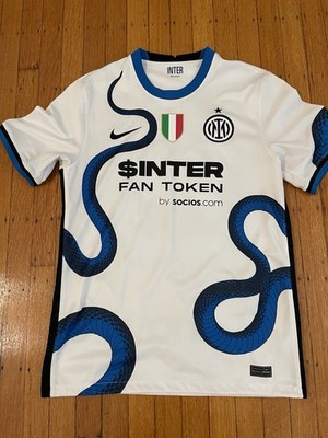 Inter Milan 2021/22 Away Jersey Nike Men's Medium Barella CV7899