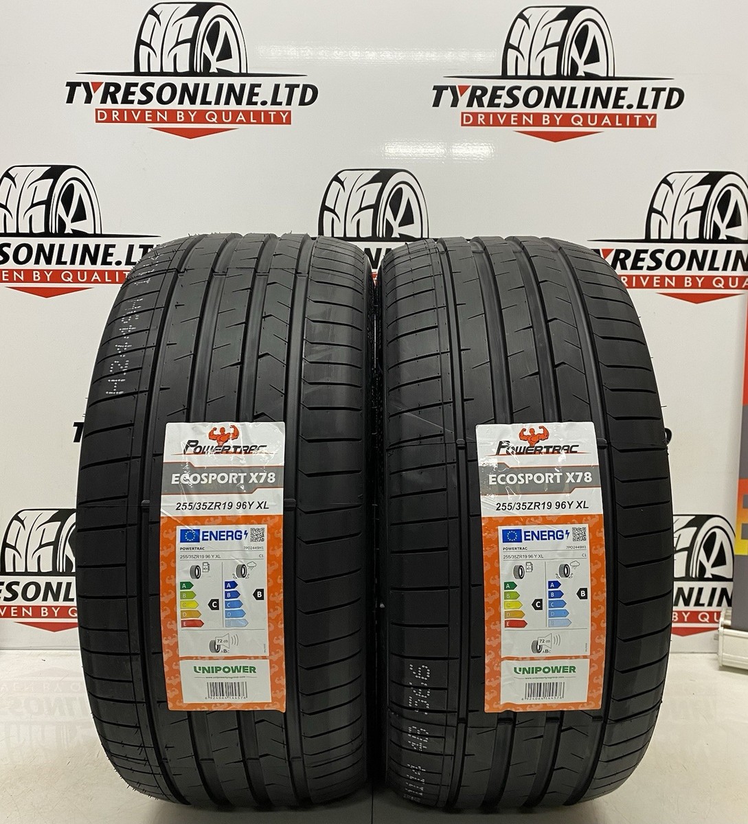 2 X 255 35 19 POWERTRAC ECOSPORT X78 255/35R19 96Y XL C&B RATED