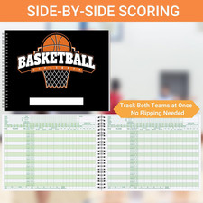 3 Pack Basketball Scorebook Each 40 Games Score Book Side by Side Basketball Use