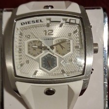 Diesel Chronograph Sport Watch White Silicone...