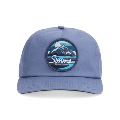 SIMMS Men's Double Haul Cap Neptune Blue Mid Crown Snapback Fishing Hat NWT