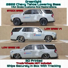 Lowering Base Frame 3D Printed For 1/64 Scale Greenlight 2022 Chevy Tahoe