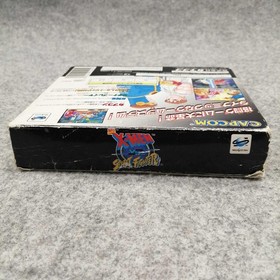 Capcom X-Men vs Street Fighter Sega Saturn Game Used, Box Damage
