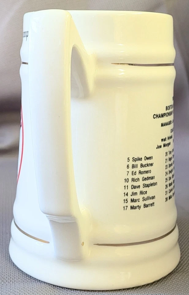 Vintage Boston Red Sox 1986 East Division Champions Mug Stein Collectible - Image 4 of 4