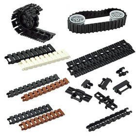 Technic for Lego Kits 53992 88323 Chain Link Gear Tank Train Building Blocks Set