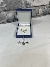 Silber 925 Kette & Anhänger, plus passende O...