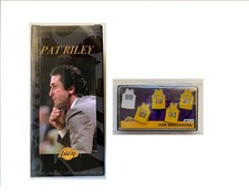 Pat Riley Mini Statue Replica  + Lakers The Beginning Retied Jersey Pins - NEW