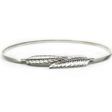  Cintura donna foglie metallo cintura elastica cinture decorative per abiti gioielli