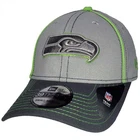 Seattle Seahawks New Era 39Thirty Graphite Pipe Hat