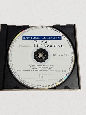 ENRIQUE IGLESIAS ft LIL WAYNE Push Promo Maxi CD Single INTR 