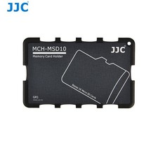 JJC MCH-MSD10 Memory Card Holder Hard Case Credit Card Size for 10 x Micro SD