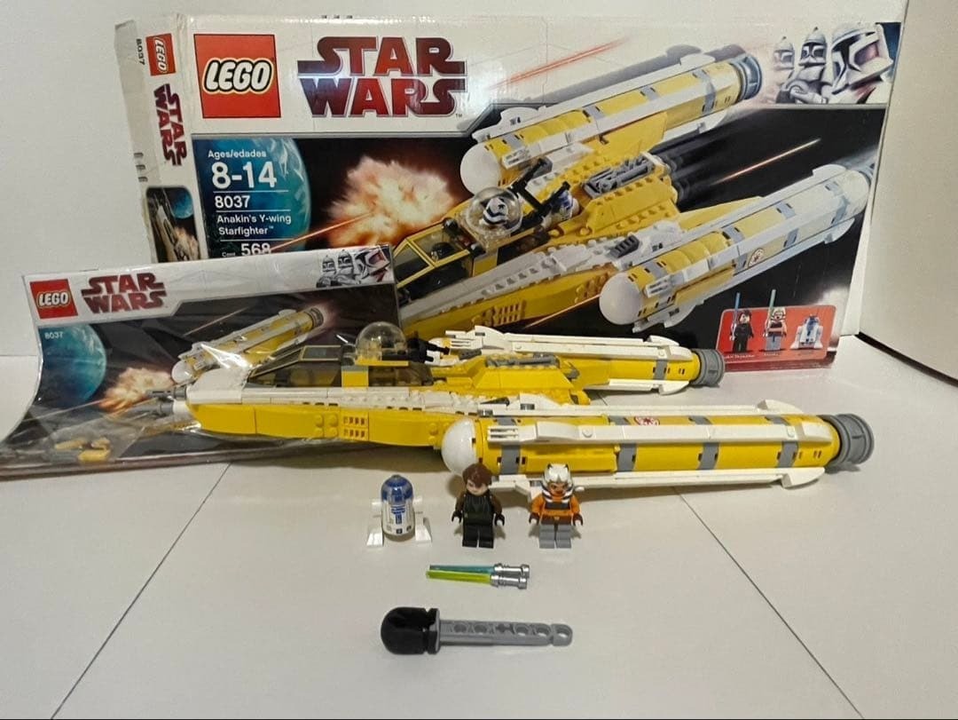 Lego Star Wars Anakin's Y-Wing Starfighter 8037 w/Box Used from