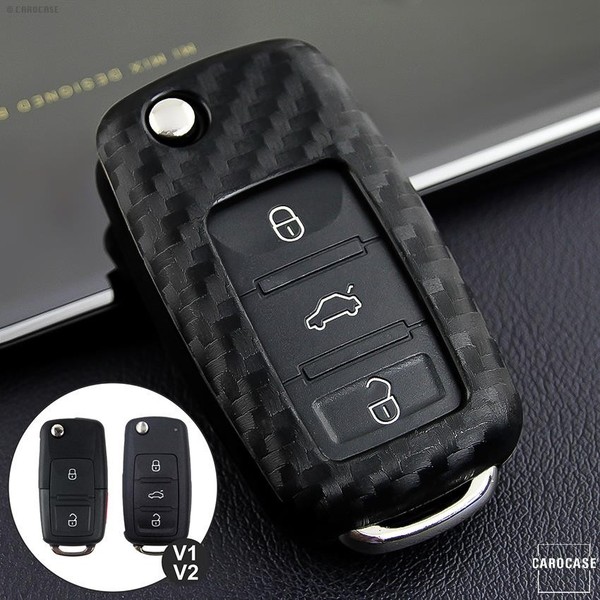 SchutzhüLle Cover In Carbon-Look FüR VW Volkswagen Golf Passat Touran Polo Caddy-image