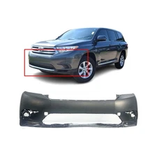 Front Bumper Cover For 2011-2013 Toyota Highlander Primed TO1000374