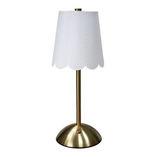 Cordless Rechargeable Brass Table Lamp Dimmable 3 Light Modes Battery Operated