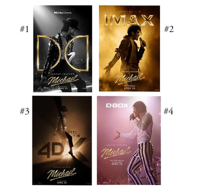 Michael Jackson Biopic Michael 2026 IMAX 4DX D Box Poster