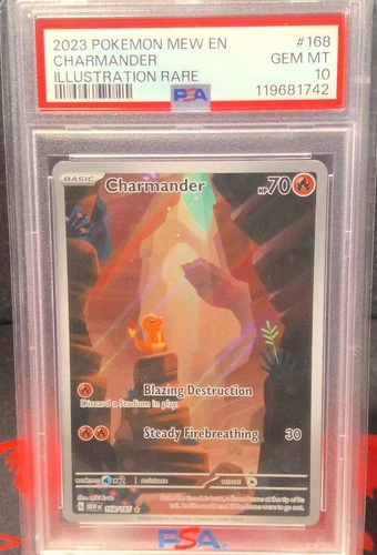 Pokémon Charmander Scarlet & Violet 151 Illustration Rare PSA GEM MINT 10