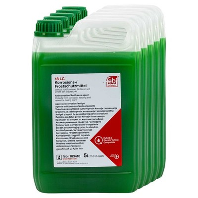 Kühlerfrostschutz Konzentrat Febi 18 LC 5 X 5 Liter Grün für Fiat Mini Toyota
