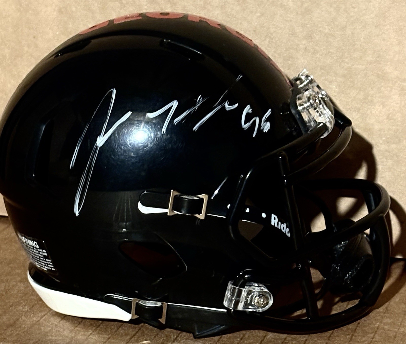 JORDAN DAVIS SIGNED Mini Helmet JSA COA GEORGIA BULLDOGS 