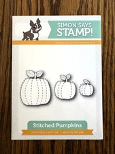 Simon Says Stamp Stitched Pumpkins Craft Die Set W/ Bonus Leaves Dies Set