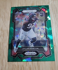 2023 Prizm DYLAN HORTON Green Ice Prizm Rookie Card RC #340 Houston Texans. rookie card picture