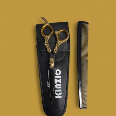 6'' Profi Friseurschere Friseur Haarschneideschere Set Gold/Schwarz