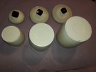 MCM west bend yellow Metal Canister Set of 3 with Lids: Flour Sugar Coffee — photo 4