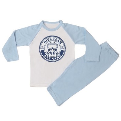 Personalisierter Schlafanzug Tauchteam beliebiger Name Baby Kleinkind Kinder Schlafanzug