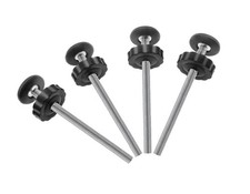 4Pcs Universal Baby Gates Threaded Spindle Rod, M8 8mm Replacement Bolt Par...