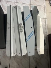 24" stainless steel mudflap weights pair weight w/backing plate universal 10424