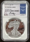 2019-W $1 SILVER AMERICAN EAGLE NGC PF70 signed EDMUND C. MOY : 06474