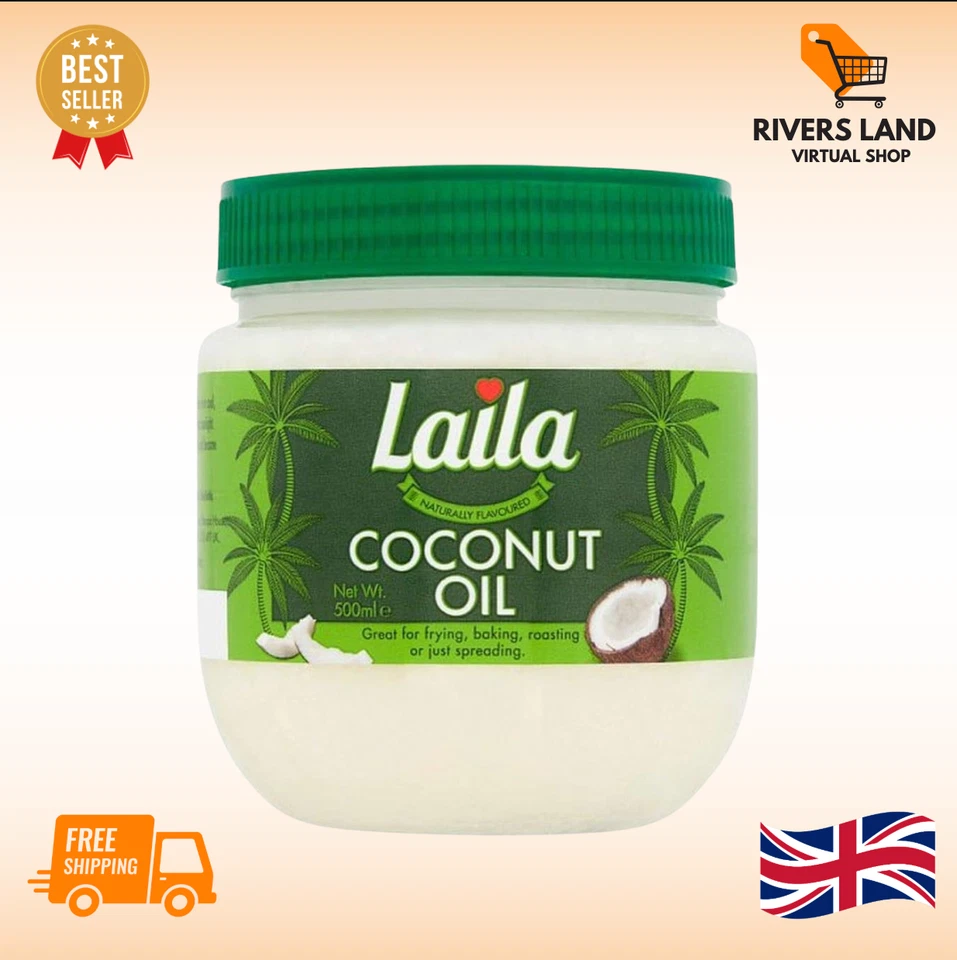 BRANDED Coconut Oil 500ml | Cooking, Skincare, Haircare, Moisturiser | Natural UK