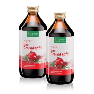 Bio-Granatapfel-Vitalsaft 1 Liter   100% Fruchtsaftgehalt | ohne Zuckerzusatz 