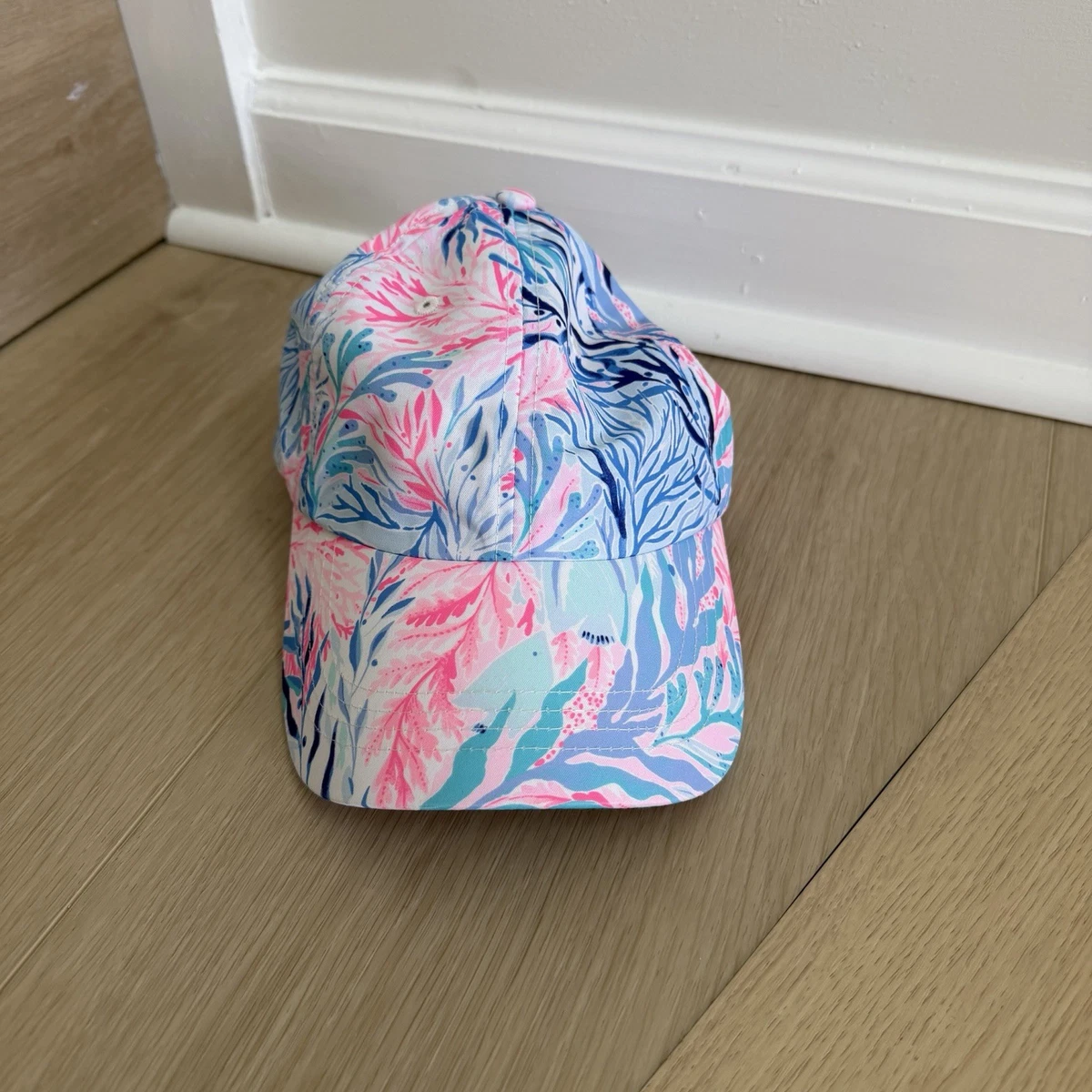 Lilly Pulitzer Reversible Canvas SunHat Multi Bahamian Rhapsody&Flamingo Feather lilly pulitzer hat products for sale | eBay main image 4