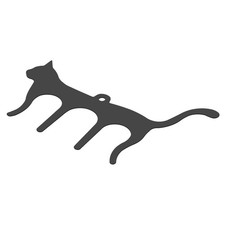 Cute Cat Shaped Metal Music Book Clip and Page Holder, Piano Sheet, Black