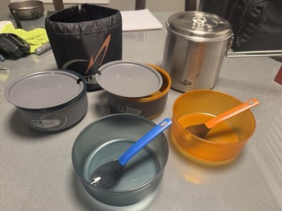 (USED) GSI OUTDOORS  Glacier Stainless DUALIST COOK SET