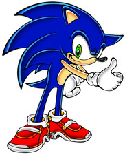 Sonic Hedgehog Weatherproof Anime Sticker 6" Car Decal
