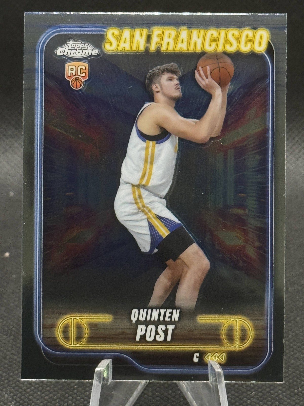 2024-25 Topps Chrome 121 Quinten Post Golden State Warriors Rookie