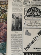 RK/1907 c &Uuml;LUM Zeitungsdruck 272 Bismarck-Turm Ostpreu&szlig;en Samland Fuchsberg